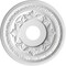 Ekena Millwork Baltimore PVC Ceiling Medallion (Canopies up to 6 1/2"), 16"OD x 3 1/2"ID x 1"P, Bright Coat Chrome CMP16BABCR - alternate 3